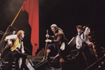 Javert (Rob Gallagher) arrives at the Barricade